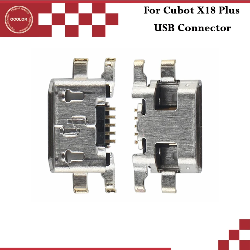 

ocolor For Cubot X18 Plus USB Connector Socket Flex Dock Charger Charging Port Assembly Repair Parts For Cubot X18 Plus Phone