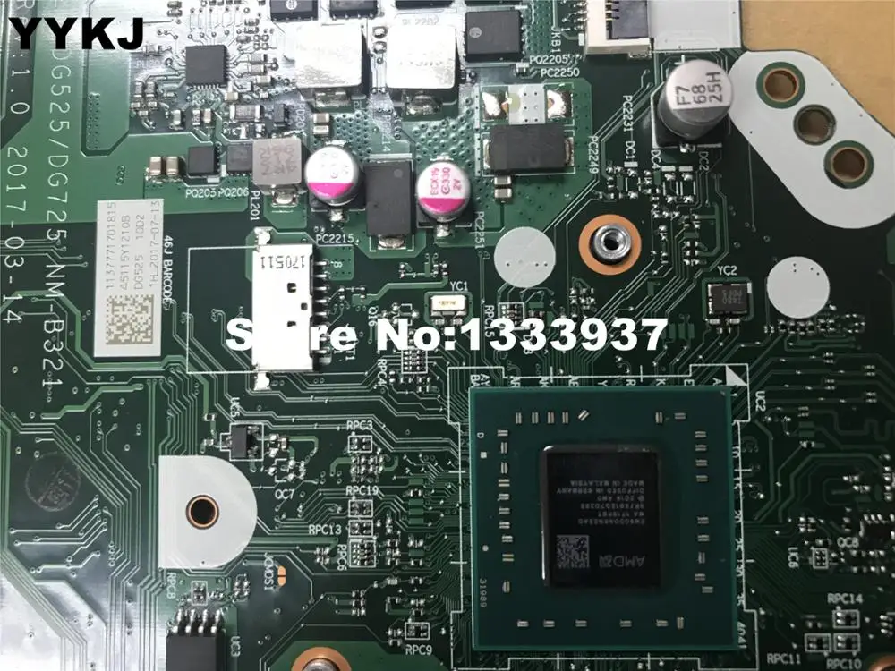 Для lenovo IdeaPad 320-15IKB 320-15AST 320-17AST материнская плата для ноутбука DG425/DG525/DG725 NM-B321 материнская плата