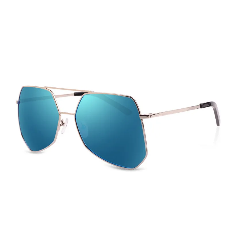 

2019 new polarized sunglasses men and women fashion personality sunglasses round face glassesPOQ23