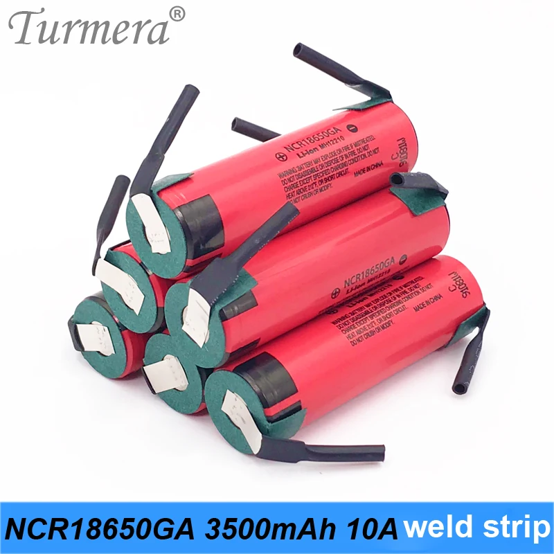 2019 Original 18650 Battery 3500mah NCR18650GA welding 10a 3.6V Battery for Panasoniic flashlight bike battery pack use turmera 2019 Original 18650 Battery 3500mah NCR18650GA welding 10a 3.6V Battery for Panasoniic flashlight bike battery pack use turmera