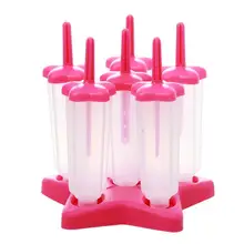 Милый Popsicle DIY квадратная звезда форма Diy квадратный, повседневная, домашняя форма для изготовления мороженого набор синий, зеленый, красный