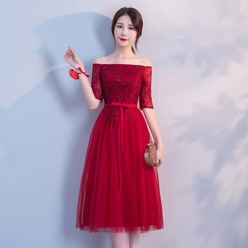 red dress as wedding guest