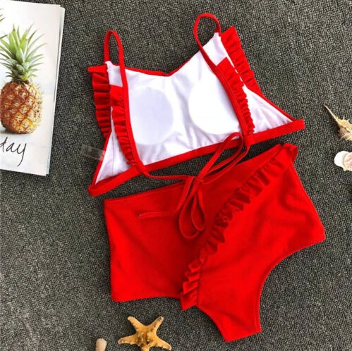 Sexy Meihuida Women Bikini Set Bandage Swimwear Push up Padded Bathing Suit High Waist Swimsuit Solid Color Brazilian Beachwear Sexy Meihuida Women Bikini Set Bandage Swimwear Push up Padded Bathing Suit High Waist Swimsuit Solid Color Brazilian Beachwear