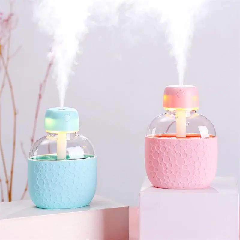 

200ml Cute Kettle Aroma Humidifier USB Mini Air Humidifier Car Essential Oil Diffuser Aromatherapy Household with Night Lamp