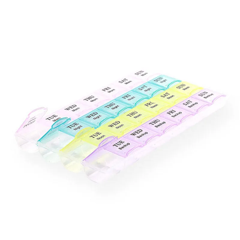 New Monthly 28 Slots Mini Pill Box Organizer Tablet Holder Weekly Medicine Container Organizer Case For Travel Pill Organizer