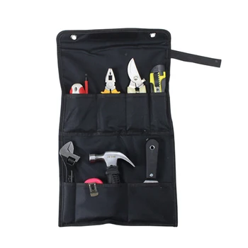 

9pcs Tool Set Tool Bag Handheld Tape Pencil Wire Pliers Spanner Tool Putty Knife Claw Hammer for Home Appliances Fitment