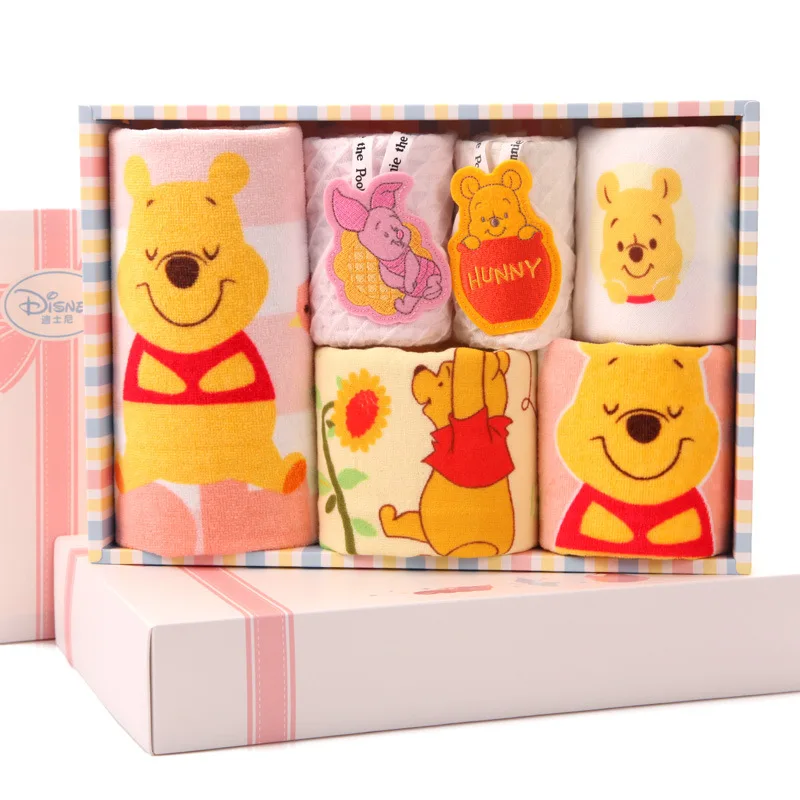 Детское полотенце Disney Winnie Pooh 6 шт./компл. подарочная коробка хлопковое 34 5*24*6 см