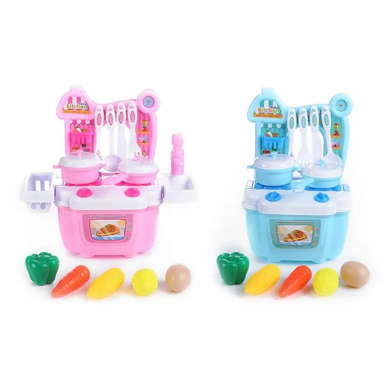 

1 Set Children Girls Toy Role Play Mini Simulation Kitchenware Tableware Mini Table 3-6-year-old girl cooking cooking utensils t