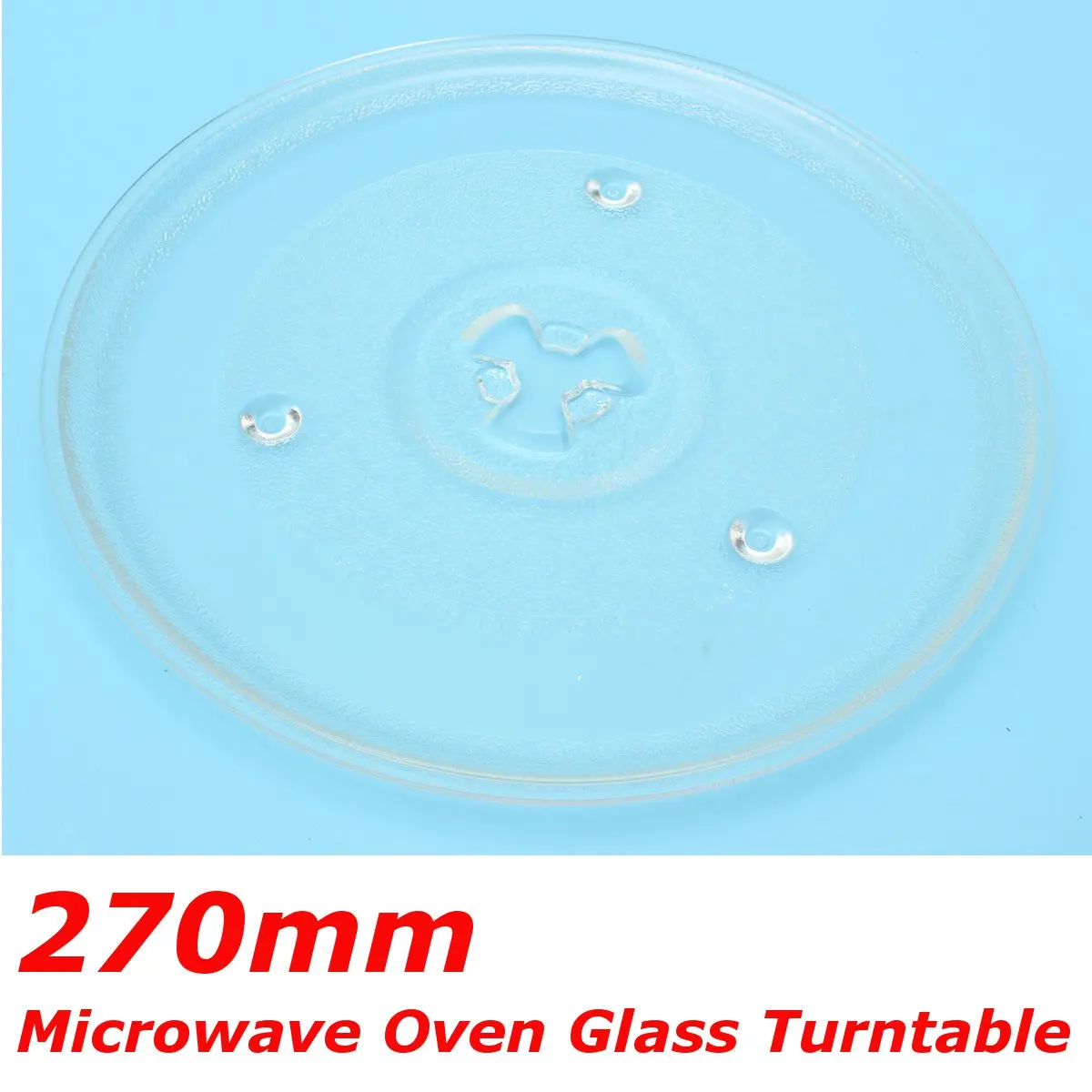 

270mm Universal Clear Microwave Oven Glass Turntable Replacement Glass Disc Tray Round Plate Tray Thicken