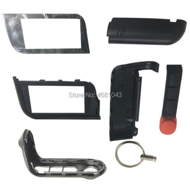 

Russian Version A93 Key Case Keychain Trinket for 2-way Car alarm Starline A93 A63 A39 A36 LCD remote control key Fob Chain