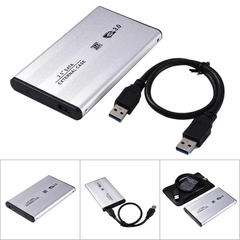

New 2.5" USB3.0 SATA3.0 Hard Drive Case Hard Disk Case External HDD Enclosure Supports 3TB Transmission UASP Protocol