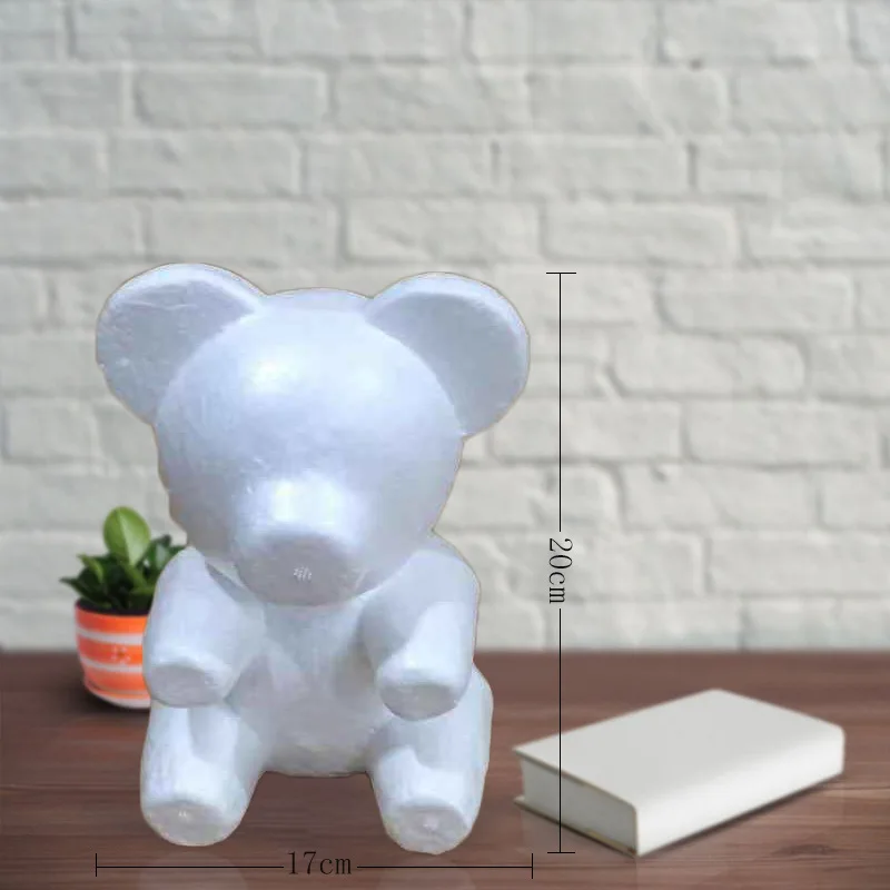 

Cute Foam Bear Model Kids Toys DIY Craft Artificial Rose Flower Toys For Children Girls Birthday Valentine's Gift Easter Present
