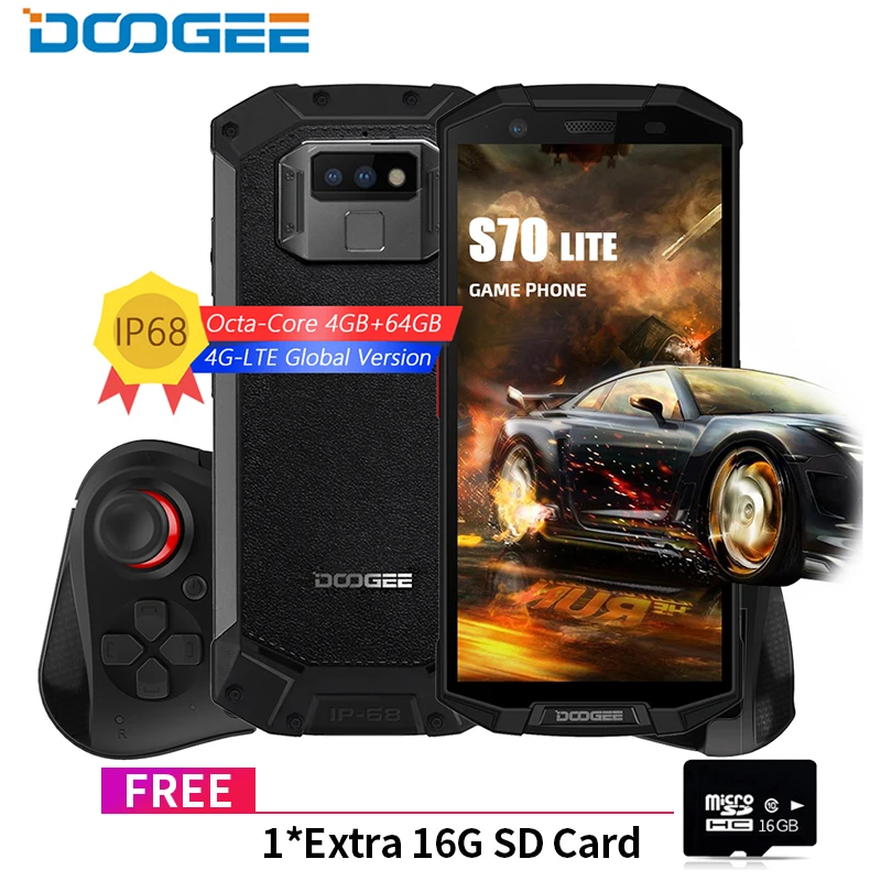 

4G LITE Cellphone IP68/IP69K Waterproof DOOGEE S70 Wireless Charge NFC 5500mAh 12V2A Quick Charge 5.99& Octa Core Mobile phone