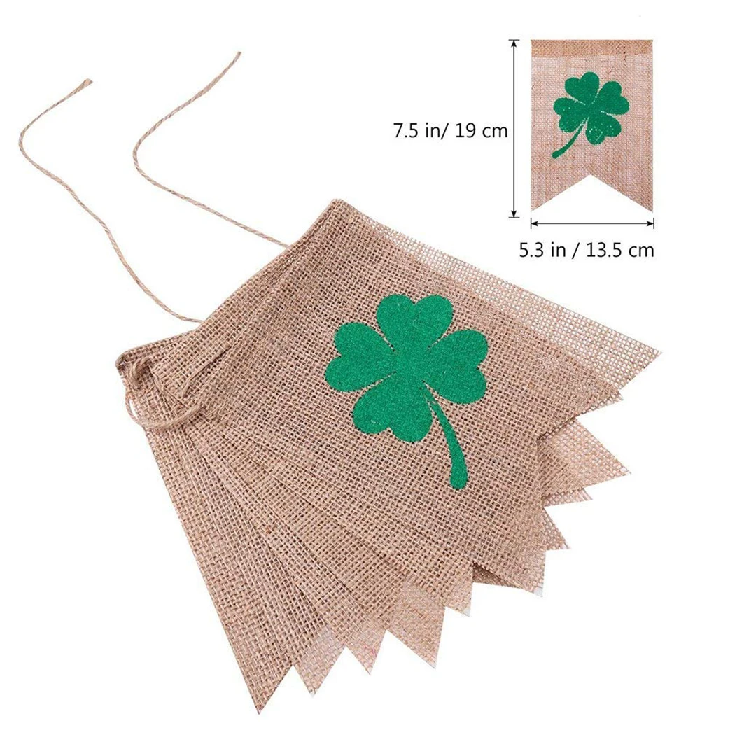 Подвесной баннер Lucky Clover Bunting Подвесные Украшения для вечеринки на День Святого