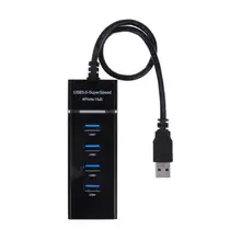 Новое поступление USB 3,0 Супер Скорость ставка до 5Gbp 4 Порты и разъёмы концентратор разделитель Поддержка PS4/SLIM/PRO/XBOXONE совместим с USB 2,0 и 1,1