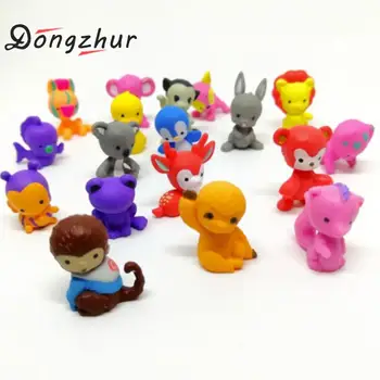 

Dongzhur 20 Pcs/ Set 2.5cm*2.5cm*2cm Mini Animals Hand Office & Car Decoration Kids Gifts Mini Toys Random Color QTQ5396