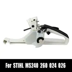 Газовый топливный бак сзади ручка сплав + Пластик для STIHL MS260 MS240 026 024 бензопилой 1121 350 0829 40x16x12,5 см сад Мощность инструменты