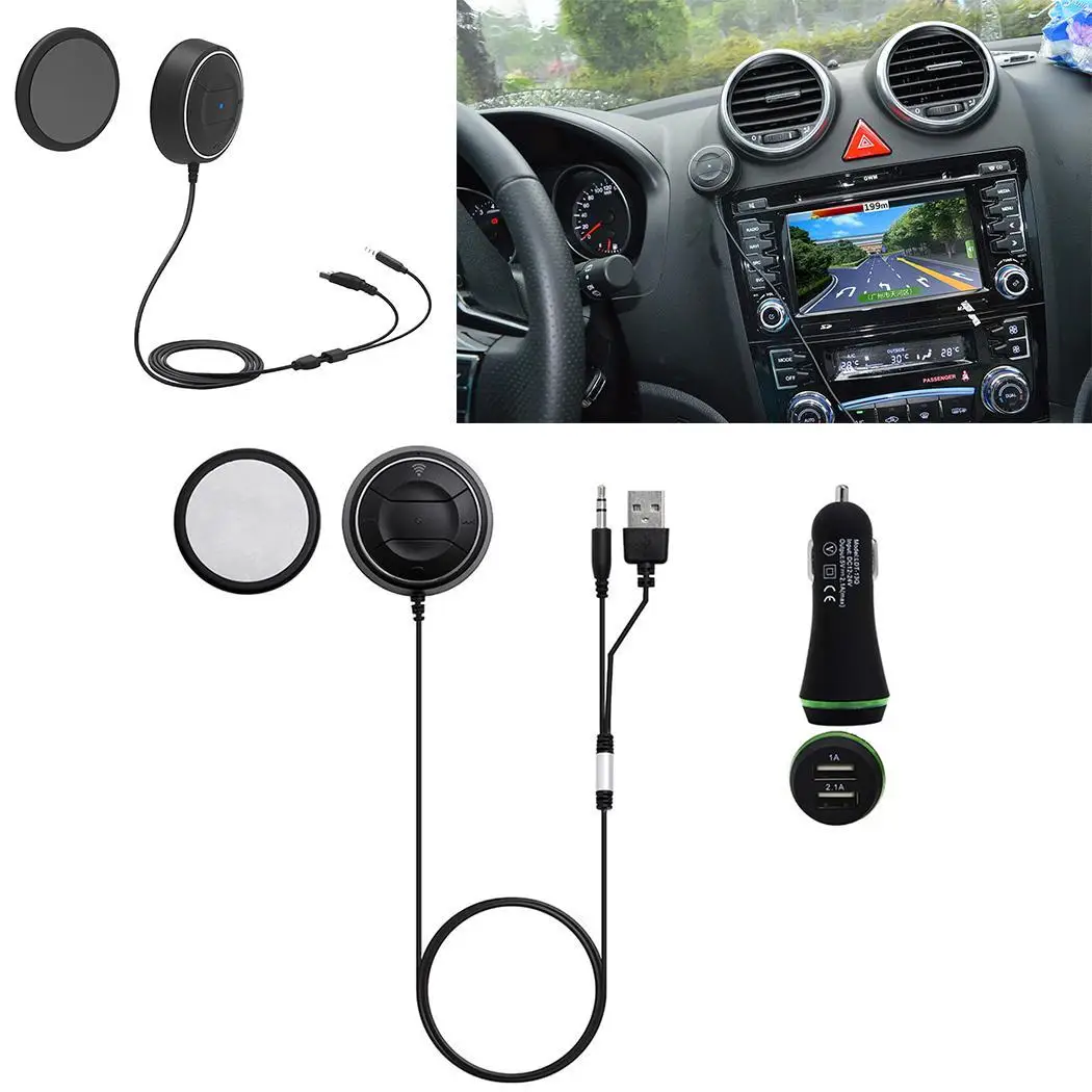Автомобильный беспроводной Bluetooth приемник аудио стерео DC 12 V 24 адаптер Музыка 4 0
