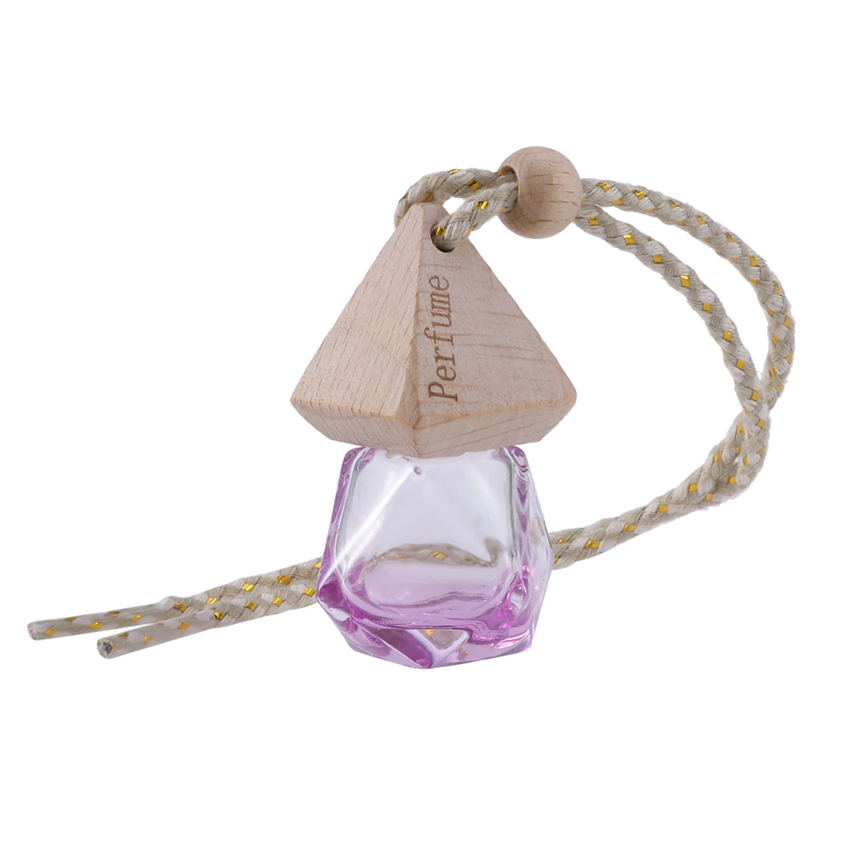 

1pc Perfume Bottle Empty Colorful Refillable Perfume Diffuser Diffuser Bottle Car Pendant for Air Freshening Decoration