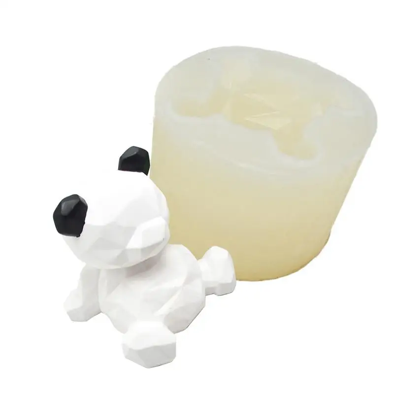 

Geometric Bear Silicone Mould Aromatherapy Gypsum Crystal Epoxy Aromatherapy Candle DIY Handmade Homemade Model Silicone mold
