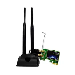 WAE3422 двухдиапазонный 2,4 г/5 г wifi 300 Мбит/с PCI-E беспроводной Bluetooth сетевой адаптер с антенной