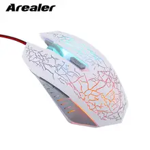 Arealer Проводная игровая мышь RGB эргономичная игровая мышь 2400 точек/дюйм USB компьютерные мыши PC ноутбук игровая мышь
