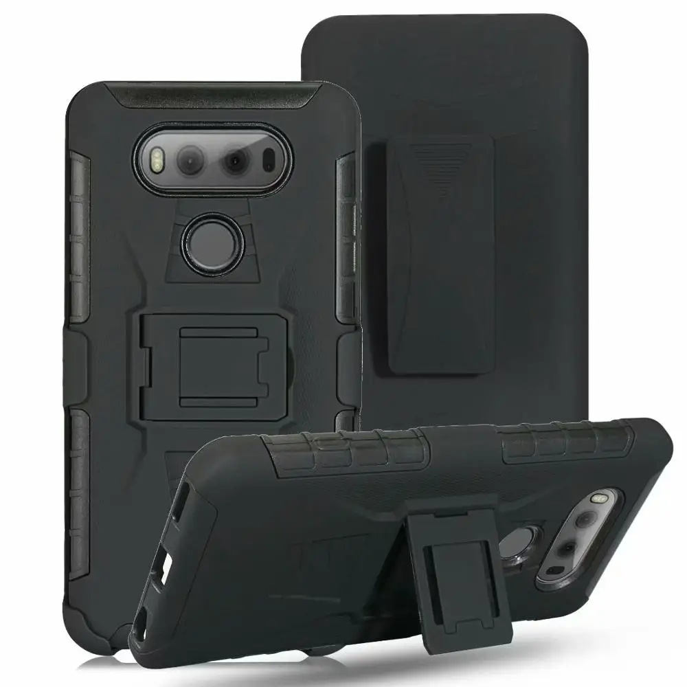 

Heavy Duty Impact Swivel Belt Clip Holster Armor Case Cover sfor LG G5 G6 G7 Q Stylo 4 G8 360 Degree Full Protection Phone Coque