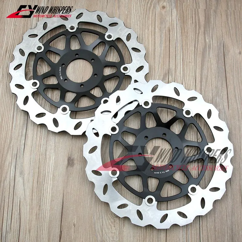 

Black Motorcycle Flower Front Brake Disc Rotor For Honda CBR250 MC22 NSR250 P3 P4 CBR400 CBR 400 NC23 NC29