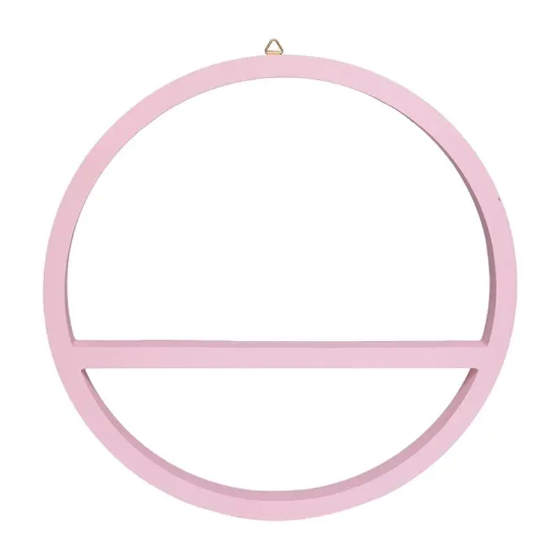 

Wood Commodity Shelf Circular Practical Decorative Wall Board Shelf Floating Ledge Wall Storage Shelf for Bedroom Livingroom