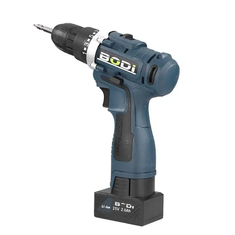

Alloet Dual Speed Electric Screwdriver Cordless Lithium Drill Impact electric drill Household Multi-functional Power Driver Tool