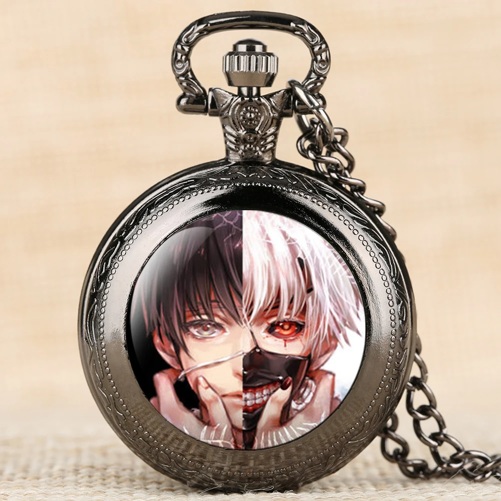 Кварцевые карманные часы Tokyo Ghoul с аниме темой Мультяшные персонажи Pandent крутые Fob