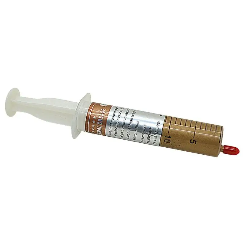 

30g Gold Thermal Grease Syringe Silicone Compound Paste CPU GPU Cooling
