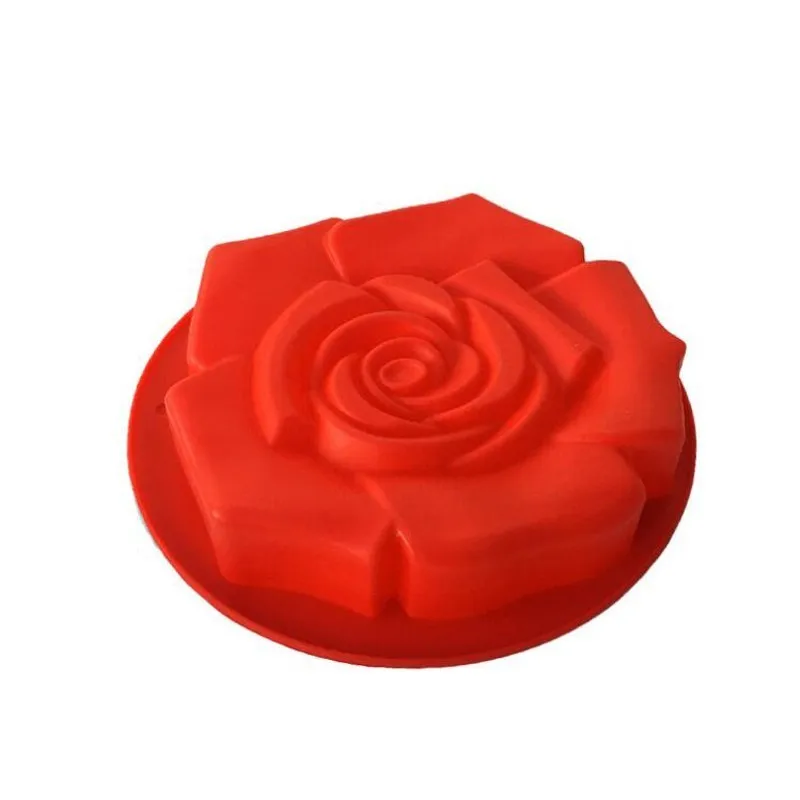 Big Rose Flower Baking Tray Silicone Cake Mold 29*29cm Big Silicone Form Large Bakery Baking Dish Bakeware Toast Bread Mold
