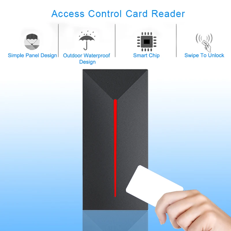 

Access Control Reader RFID 13.56MHZ/125KHZ Proximity Small Card Reader Weigand 26/34 IP68 RFID Access Control System Reader