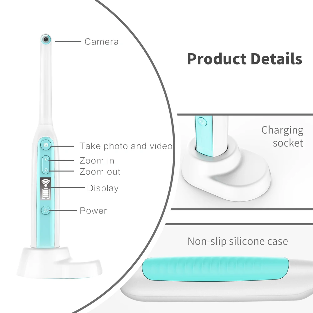 wifi портативный многоразовый wifi 2.0MP HD Intraoral Камера Эндоскоп зубов и полости рта с 8 светодиодами