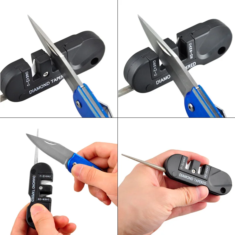 4. точилка для ножей mini knife sharpener. точилка для ножей лански. портативная мини точилка для ножа. 3323.