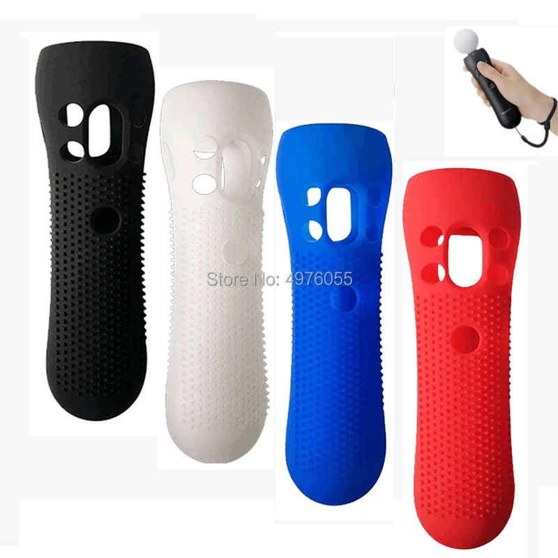 

4 Color Protective Case For PS3 /PS4 VR Move Anti-slip Silicone Case for Sony PlayStation 3 Right Hand Non-slip Cover Controlle