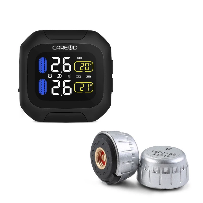 Careud Wireless Motorcycle Tpms Tire Pressure Monitoring System Motor Tyre Auto Alarm 2 Sensor Moto Tools Careud Wireless Motorcycle Tpms Tire Pressure Monitoring System Motor Tyre Auto Alarm 2 Sensor Moto Tools
