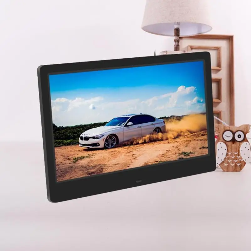 

VODOOL 12.5 inch TFT-LCD Screen Digital Photo Frame 1366X768 Electronic Photo Frame Alarm Clock Music Video MP3 MP4 Player