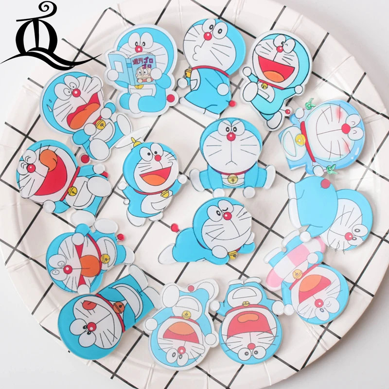 1 шт микс с принтом дораемон цельный акриловые значки Kawaii эмблемы на рюкзак