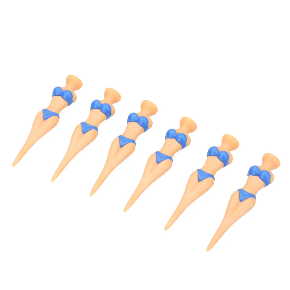 

6pcs 80mm Novel Bikini Lady Creative Golf Tees Divot Tools Golf Equipment golf accessories