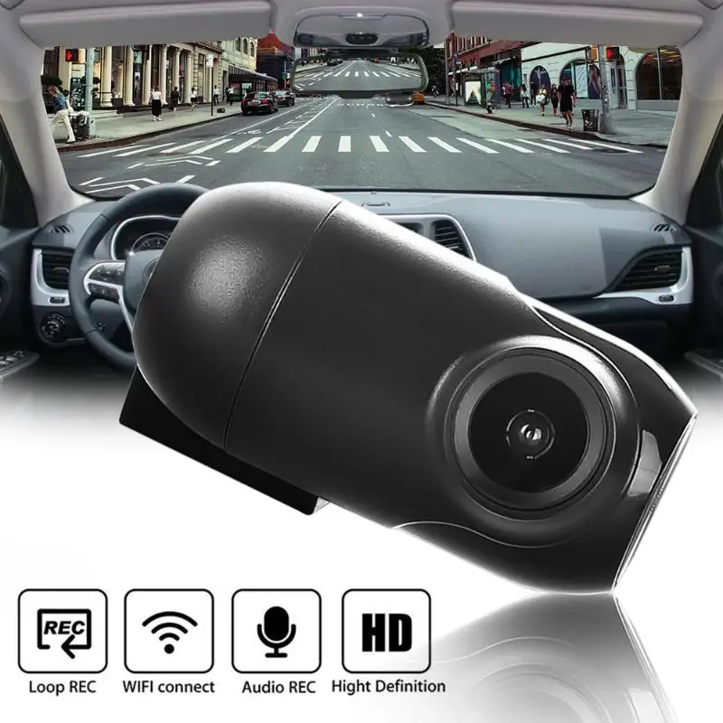 

VODOOL 1080p V44 WiFi Car DVR Camera 165 Degree Lens 300 Mega Pixels Dash Cam Recorder Support TF card APP Control