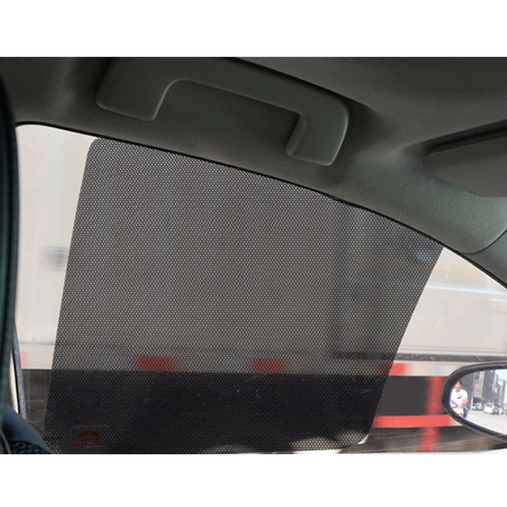 Чехол для защиты от солнца и лобового стекла автомобиля, шт., окно, маленькая УФ-сетка, задняя, 2 стороны, защитная сетка, наклейка с отверстиями, Затемняющая пленка