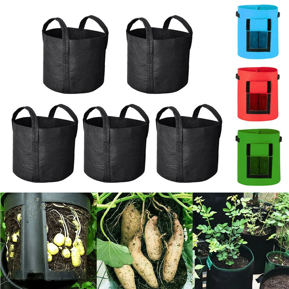 

Useful Plants Growing Bag Vegetable Flower Pot Container DIY Potato Garden Pot Planting Farm Home Grow bag for wholesale