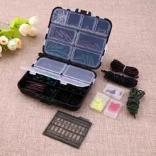 Карп рыбалка комплект оснастки с Вертлюги крючки рукава RubbersTubes набор