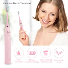 2 в 1 электрическая зубная щетка Водонепроницаемая звуковая вибрационная зубная щетка с мягкой щетиной перезаряжаемая силиконовая щетка для чистки лица
