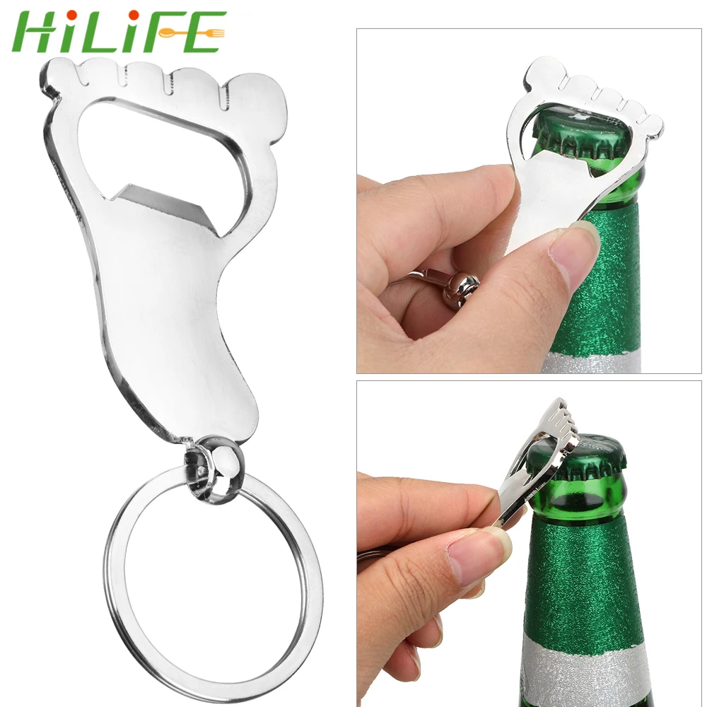 

HILIFE Foot Type Bottle Opener Beer Openers Kitchen Accessories Zinc Alloy Key Chains Bar Tools Gadgets