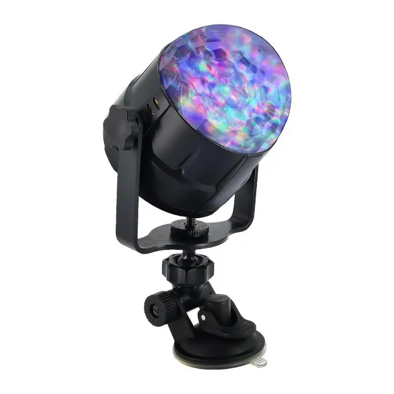 15 цветов USB кристалл магический вращающийся шар освещение для сцены Дискотека лампа проектора