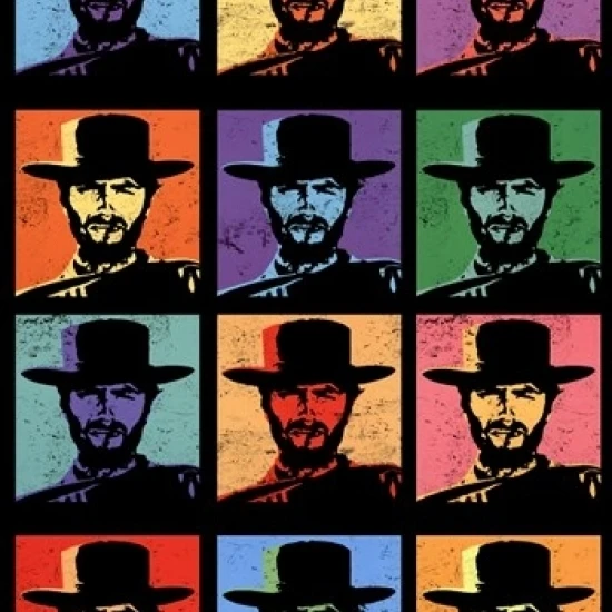 Clint Eastwood-Pop арт постер принт (24x36) | Дом и сад