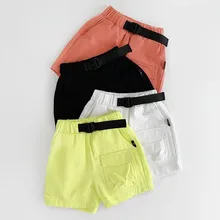 Шорты для мальчиков с эластичной резинкой на талии, яркие цветные штаны для мальчиков, лето, повседневные модные детские шорты, 2, 3, 4, 5 лет, штаны для малышей, новинка